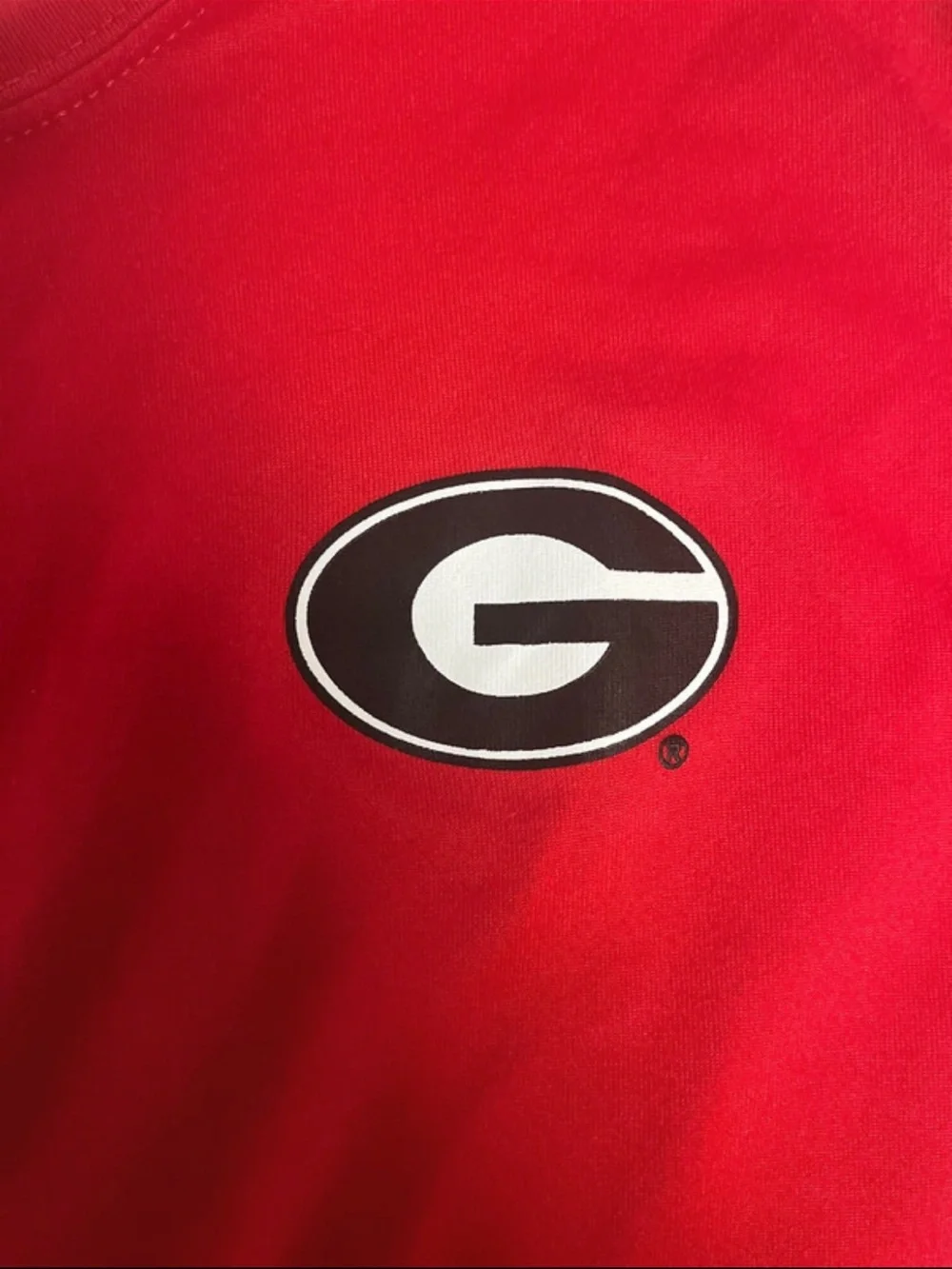 Nike Men’s Long-Sleeve Red Performance Shirt with Georgia 'G' Logo